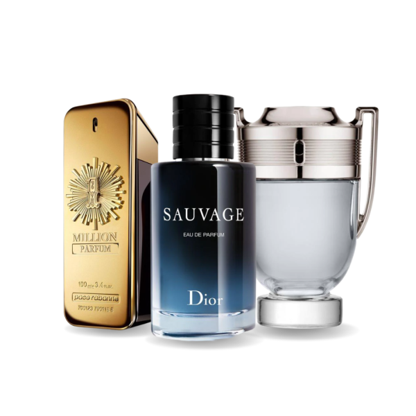 Exklusives Set mit 3 Parfums: 1 Million von Paco Rabanne, Sauvage von Dior und Invictus von Paco Rabanne [100 ml]