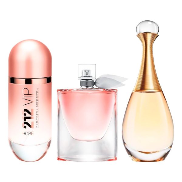 Exklusives 3er-Parfum-Set – 212 VIP Rosé, La Vie Est Belle & J’adore [100 ml]
