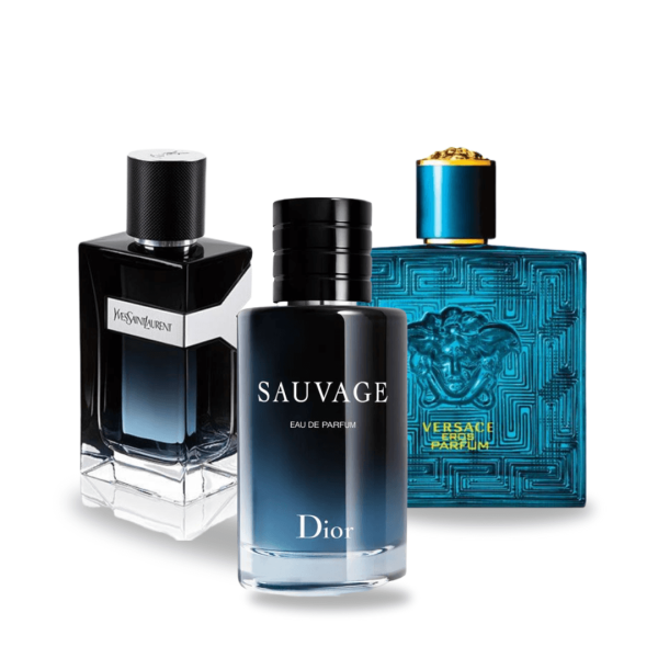 Exklusives 3er-Parfum-Set – Y von Yves Saint Laurent, Sauvage von Dior & Eros von Versace [100 ml]
