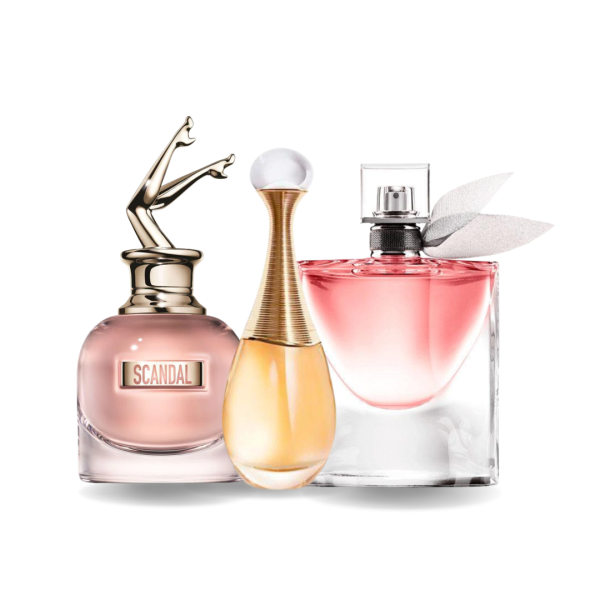Exklusives 3er-Parfum-Set – Scandal von Jean Paul Gaultier, J’adore von Dior & La Vie Est Belle von Lancôme [100 ml]